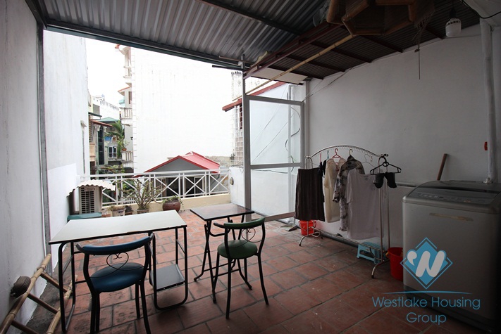 Elegant house with 3 bedroom, front yard and terrace for rent in Ba Dinh, Hanoi